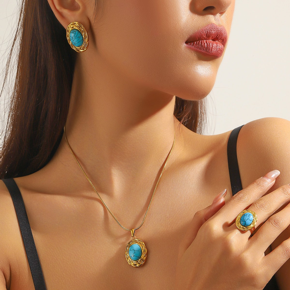 Conjunto Aura Turquesa