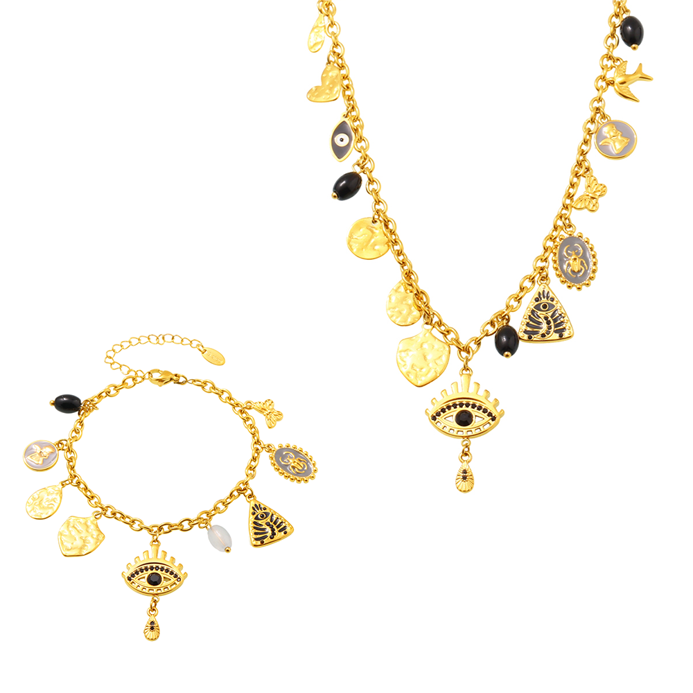 Conjunto Multi Charms Ojo Turco
