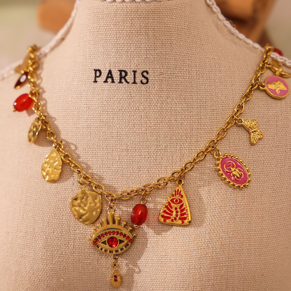 Conjunto Multi Charms Ojo Turco