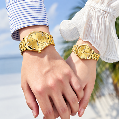 Reloj OLEVS Oro Mujer y Hombre