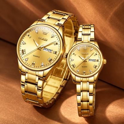 Reloj OLEVS Oro Mujer y Hombre