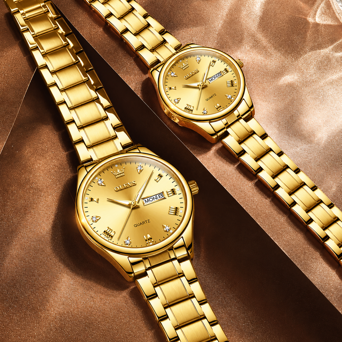 Reloj OLEVS Oro Mujer y Hombre