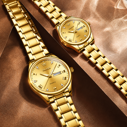 Reloj OLEVS Oro Mujer y Hombre