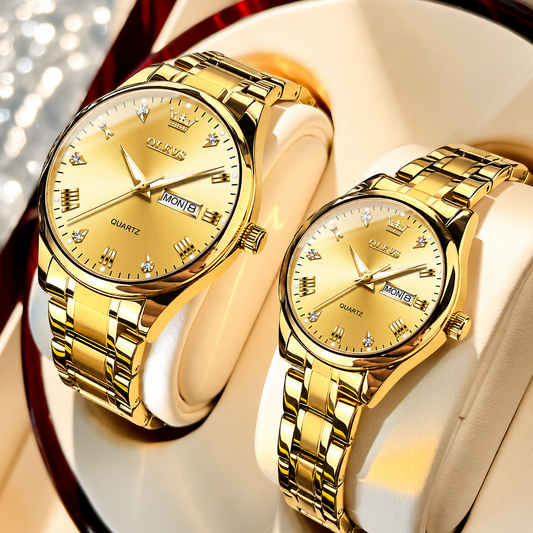 Reloj OLEVS Oro Mujer y Hombre