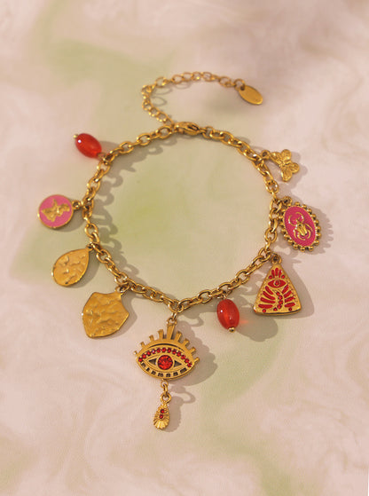 Conjunto Multi Charms Ojo Turco