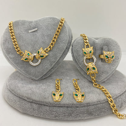 Conjunto Pantera Esmeralda | 4 PIEZAS