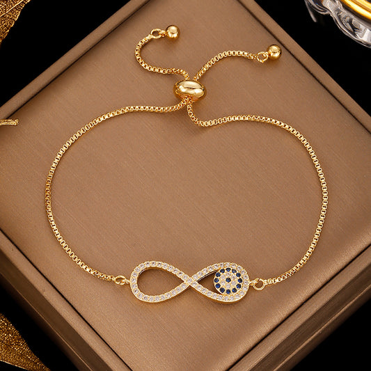 Pulsera Infinito con Ojo Turco
