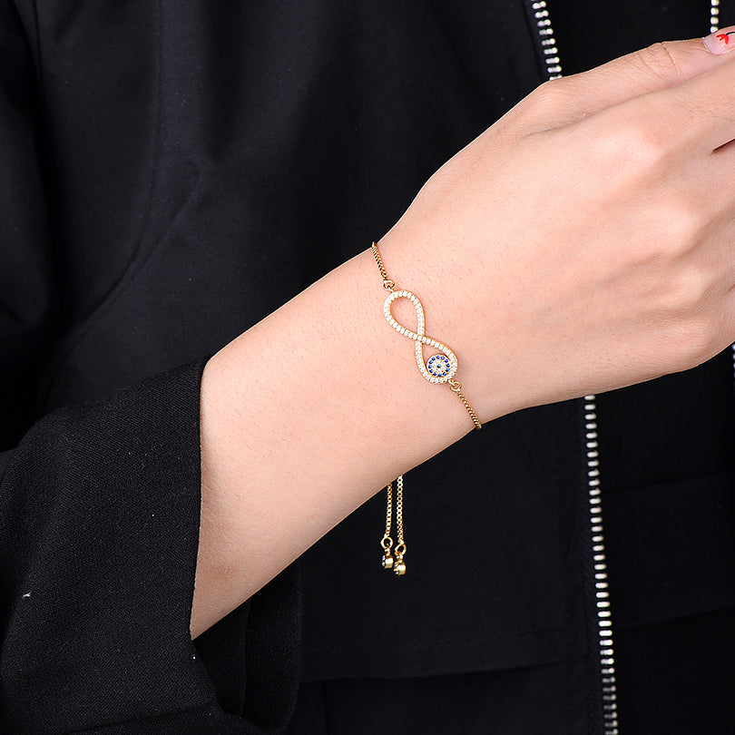 Pulsera Infinito con Ojo Turco