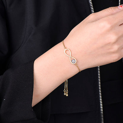 Pulsera Infinito con Ojo Turco